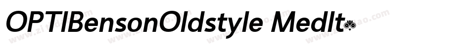 OPTIBensonOldstyle-MedIta字体转换
