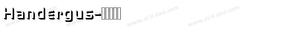 Handergus字体转换