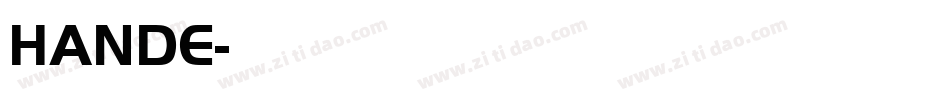 HANDE字体转换