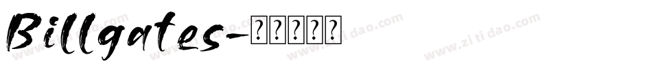 Billgates字体转换