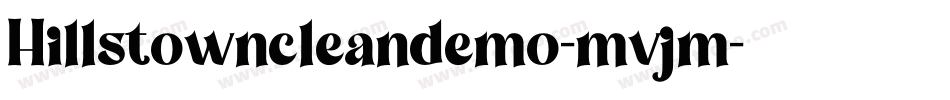 Hillstowncleandemo-mvjm字体转换