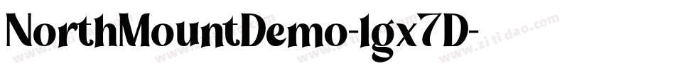 NorthMountDemo-lgx7D字体转换