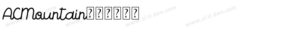ACMountain字体转换