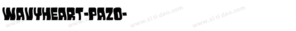 WavyHeart-pAZO字体转换