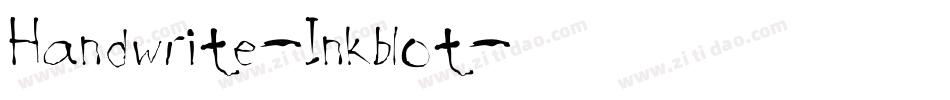 Handwrite-Inkblot字体转换