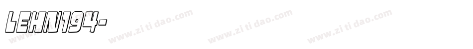 LEHN194字体转换