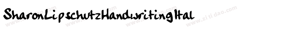 SharonLipschutzHandwritingItalic-l5J0字体转换