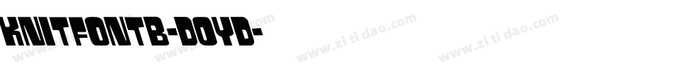 Knitfontb-D0yD字体转换
