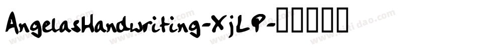 AngelasHandwriting-XjLP字体转换