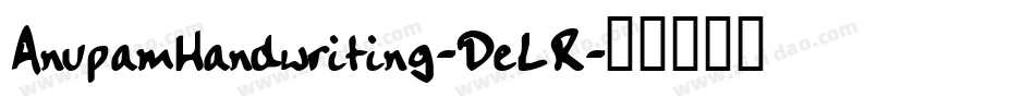 AnupamHandwriting-DeLR字体转换