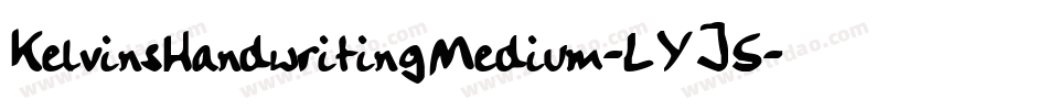 KelvinsHandwritingMedium-LYJ5字体转换