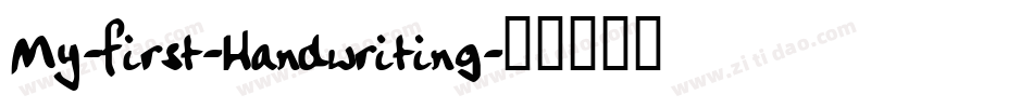 My-first-Handwriting字体转换