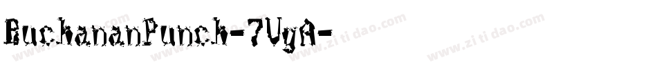 BuchananPunch-7VgA字体转换