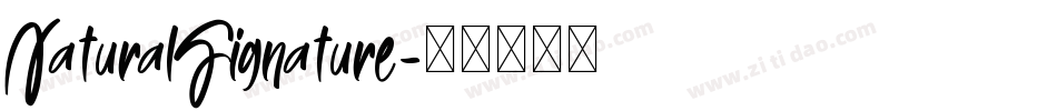 NaturalSignature字体转换