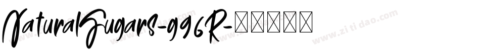 NaturalSugars-g96R字体转换