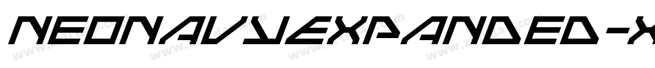 NeoNavyExpanded-XoYo字体转换