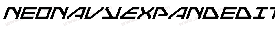 NeoNavyExpandedItalic-gV4Y字体转换