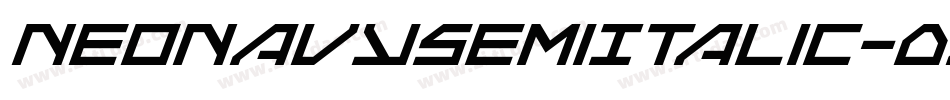NeoNavySemiItalic-0X54字体转换