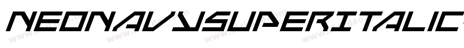 NeoNavySuperItalic-eAgx字体转换
