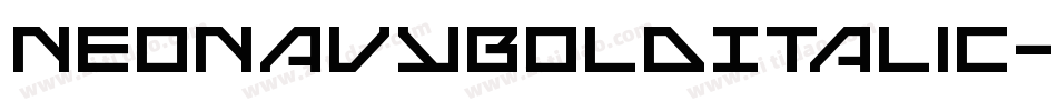 NeoNavyBoldItalic-dDX6字体转换