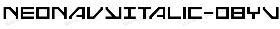 NeoNavyItalic-o8YV字体转换