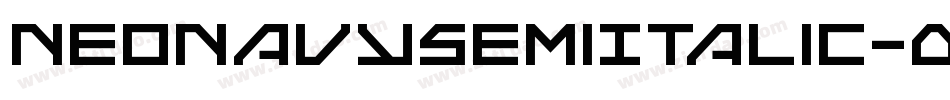 NeoNavySemiItalic-0X54字体转换