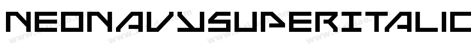 NeoNavySuperItalic-eAgx字体转换