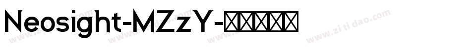 Neosight-MZzY字体转换