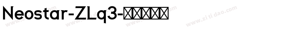 Neostar-ZLq3字体转换
