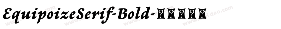EquipoizeSerif-Bold字体转换