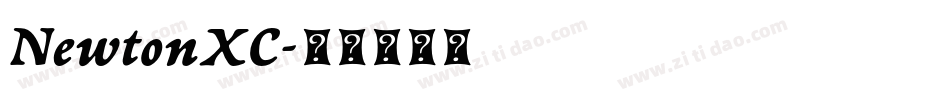 NewtonXC字体转换