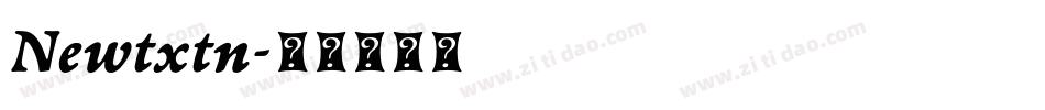 Newtxtn字体转换