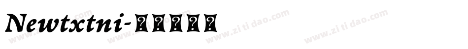 Newtxtni字体转换