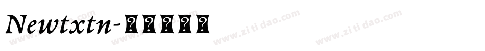 Newtxtn字体转换