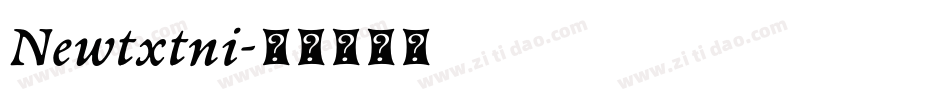 Newtxtni字体转换