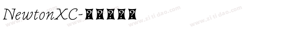 NewtonXC字体转换
