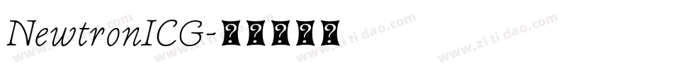 NewtronICG字体转换