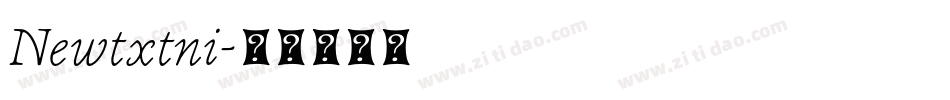 Newtxtni字体转换