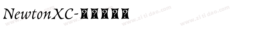 NewtonXC字体转换