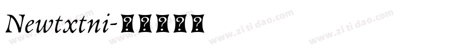 Newtxtni字体转换