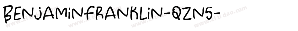 BenjaminFranklin-qZn5字体转换