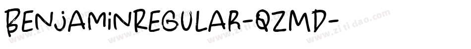 BenjaminRegular-qZMd字体转换