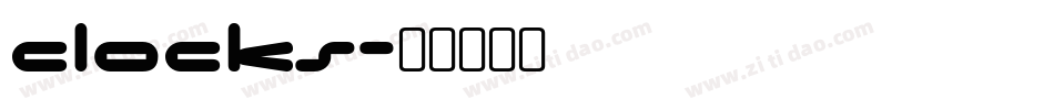 CLOCKS字体转换