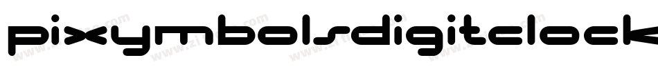 PIXymbolsDigitClocks字体转换