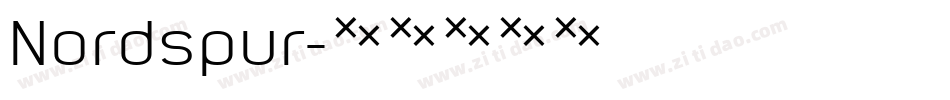 Nordspur字体转换