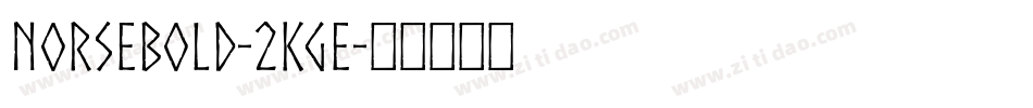 NorseBold-2Kge字体转换