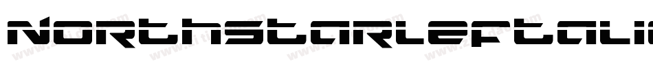 NorthstarLeftalic-vW37字体转换