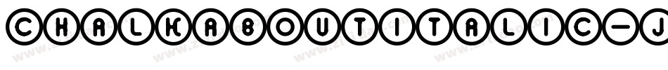 ChalkaboutItalic-j21O字体转换