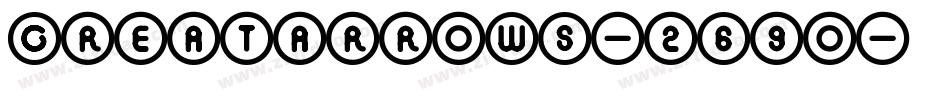 Greatarrows-269o字体转换
