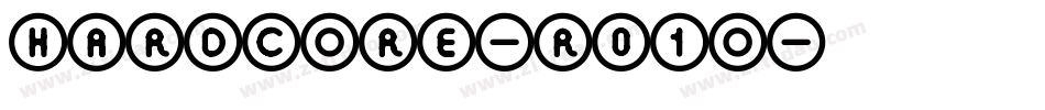 Hardcore-r01O字体转换